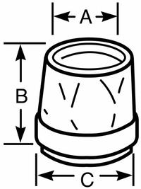 THOMAS & BETTS Insulating Bushing: Plastic, Plain, 1/2 in Trade Size, 1 9/32 in Overall Lg (MPN TRIB50). Key specifications — Insulated: Yes; Brand: THOMAS & BETTS.