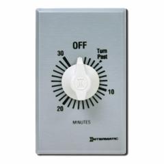INTERMATIC Spring-Wound Timer: 30 min Max, SPDT, 277V AC, Wall Plate Included, Silver (MPN FF330M). Key specifications — Brand: INTERMATIC; Includes Hold: No Hold Included.