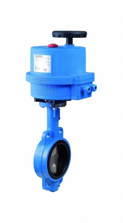 BONOMI Electrically Actuated Butterfly Valve: For Air/Water Media - Ductile Iron General-Service Electric Butterfly Valves