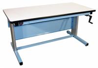PRO-LINE Workbench: Adj Ht, Laminate, 60 in x 30 in, 330 lb Overall Load Capacity, Blue (MPN EL603030PL L14). Key specifications — Brand: PRO-LINE.