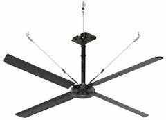 HUNTER INDUSTRIAL Ceiling Fan: 55,119 cfm Airflow, 10 ft Blade Dia, Variable Speeds, 240V AC, Silver (MPN E10-23I-IP-MD). Key specifications — Voltage: 240V AC; Light Kit: No; Series: ECO; Number of Speeds: Variable; Phase: Three; Current: 3.5 A; Brand: HUNTER INDUSTRIAL.