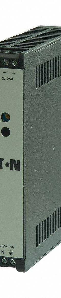EATON DC Power Supply: DIN Rail, 120 W Output Power - Rated, 10 A Current - Output, Single Phase (MPN PSG120E12SPC). Key specifications — attr1044898: Single; attr1044874: Plastic; attr1044879: 100 to 240V AC; attr211400: EATON.