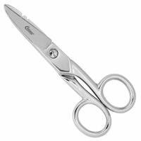 CLAUSS Electricians Scissors: Ambidextrous, 5 in Overall Lg, Serrated, Steel, Pointed, Silver, Metal (MPN 12710). Key specifications — attr308500: Steel; attr308502: Silver; attr308505: Ambidextrous; attr308522: Medium Guage Wire; attr324896: CLAUSS.