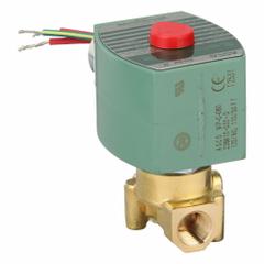 REDHAT Solenoid Valve: 2-Way, Normally Closed, 1/4 in Pipe Size, 110V AC/120V AC, High Flow (MPN 8262H202). Key specifications — Pipe Size: 1/4 in; Voltage: 110V AC; Brand: REDHAT; Coil Enclosure: Watertight.