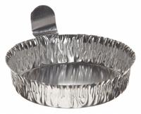 HEATHROW SCIENTIFIC Weighing Dish: Non-Sterile, Aluminum, 50 mL Capacity, Included, Round, Silver (MPN HS14521C). Key specifications — Brand: HEATHROW SCIENTIFIC; Color: Silver; Material: Aluminum; Boat Shape: Round; Includes Finger Tab: Included.