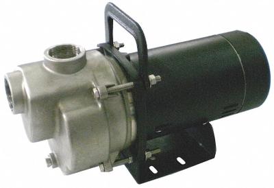 Dayton Centrifugal Pump: 115/230V AC, 33 ft Max Head, 1 1/2 in Compat Intake and Disch - 1/8 to 1 HP Self-Priming Centrifugal Pumps