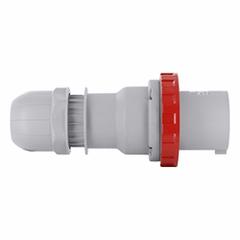 LEVITON Pin and Sleeve Plug: Red, 346 to 415V AC, Single Phase, 125 A, 4 Pole, 5 Wire, IEC Grounding (MPN W4125-P6). Key specifications — Brand: LEVITON.