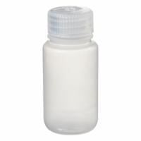 NALGENE Laboratory Bottle: PPCO, 60 mL, 2 fl oz, Closure Included, Natural, 28 mm, Polypropylene (MPN 2105-0002). Key specifications — Brand: NALGENE; Graduated: No; Body Color: Natural.