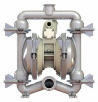 VERSAMATIC Double Diaphragm Pump: 316 Stainless Steel, 1 1/2 in, Tri-Clamp, 71 gpm, 289 ft Max. Head (MPN E4SJ5F5S0-FP). Key specifications — Brand: VERSAMATIC; Check Valve Material: PTFE; Seat Material: 316 SS.
