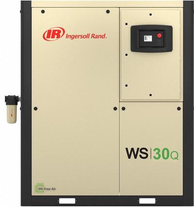 INGERSOLL RAND Scroll Compressor: 30 hp, Tankless, 124 cfm, 145 psig, 460V AC - Tankless Tank Oil-Free Scroll Electric Air Compressors