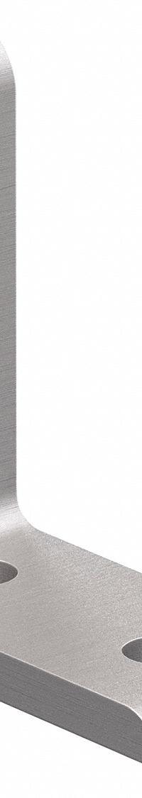 Inside Corner Bracket: Tall Inside-Corner Bracket, 10 Series, 2 in x 7/8 in x 2 in, 4 Holes, Silver (MPN 4115). Key specifications — Material: Aluminum; Brand: 80/20; Finish: Anodized.