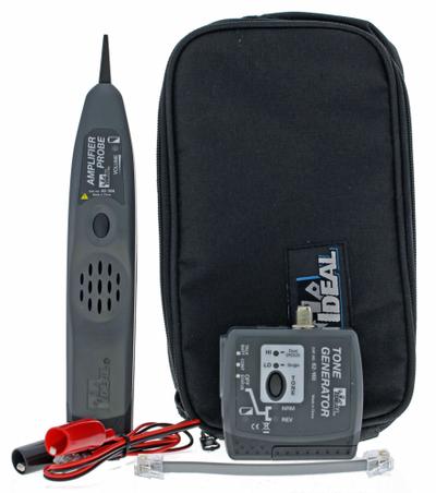 IDEAL Tone and Probe Kit: 33-864, Case/Speaker Probe/Tone Generator, Voice/Data Cable - Tone Generator & Speaker Probe Kits