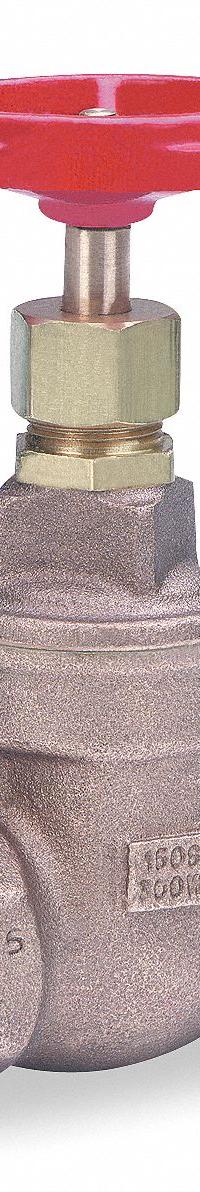 MILWAUKEE VALVE Gate Valve: 1 1/4 in, Bronze, Non-Rising, FNPT x FNPT, 300 psi Max. Pressure (CWP) (MPN 1140 1-1/4). Key specifications — Wedge Material: Bronze; Brand: MILWAUKEE VALVE; Bonnet Material: Bronze.