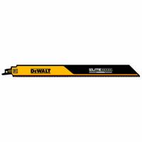 DEWALT Reciprocating Saw Blade: 8 Teeth per Inch, 12 in Blade Lg, 0.05 in Blade Thick, 1 in Blade Wd (MPN DWAR12108CT-1). Key specifications — attr1109198: 8; attr1109200: Rigid for Straight Cuts; attr1109201: Straight; attr1109209: DEWALT.