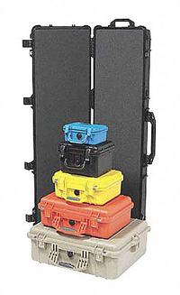 PELICAN Protective Case: 16 1/2 in x 21 1/2 in Inside, Convoluted/Pick and Pluck/Solid, Orange (MPN 1600). Key specifications — Closure Type: Latch; Brand: PELICAN.