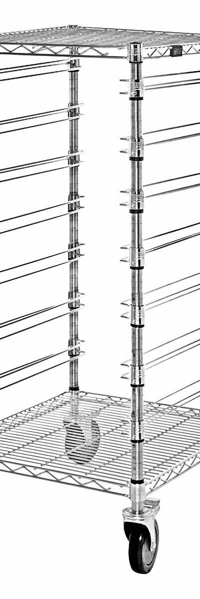 QUANTUM STORAGE SYSTEMS Bin Cart: 1,200 lb - Vertical Rack-Style Compartmentable Bin Carts