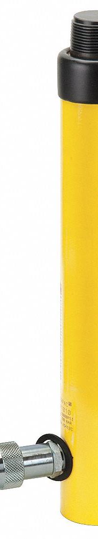 ENERPAC Hydraulic Ram: Single Acting, 10 ton Nominal Capacity, 10 in Nominal Stroke Lg, Aluminum (MPN RA1010). Key specifications — attr98927: ENERPAC.