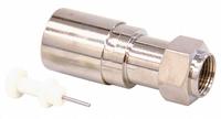 DOLPHIN COMPONENTS CORP Coaxial Connector: Male, Connector, Silver, Compression, RG-11, 10 PK (MPN DC-CF11). Key specifications — Product Type: Connector; Brand: DOLPHIN COMPONENTS CORP; Color: Silver; Finish: Nickel-Plated; Gender: Male.