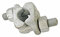 CROSBY Wire Rope Double-Saddle Clip: 1 in Compatible Rope Dia, 37 in Rope Turnback Lg, Steel, Forged (MPN 1010612). Key specifications — attr988144: Forged; attr988137: Silver; attr988149: Steel; attr988168: CROSBY.