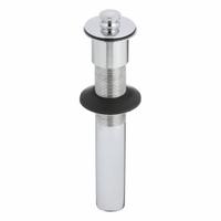 WATCO Sink Drain: Brass, Chrome, 8 in Overall Ht, 2 1/8 in Overall Dia, Slip, 1 1/4 in Pipe Dia (MPN 801-PP-BRS-CP). Key specifications — Product Type: Sink Drain; Brand: WATCO; Finish: Chrome; Material: Brass; Includes Overflow: Yes; Includes: Closure.