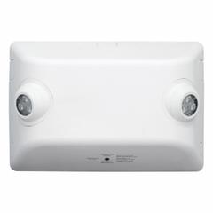 Emergency Lighting Unit: 6 W Lamp Watt, 50 W Emergency Watt, 120/277V AC, 2 Lamp Heads, Surface, LED (MPN EVHC12ID-06L). Key specifications — Input Voltage: 120/277V AC; Housing Material: Thermoplastic; Mounting Type: Surface; Housing Color: White; Lighting Technology: LED; CA Title 20 Compliant: Yes; Environmental Rating: Damp Location Rated; Remote Capable: No.
