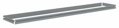 TENNSCO Shelf: 72 in x 18 in, 600 lb Load Capacity, Gray, Shelf (MPN ZBES-7218). Key specifications — Includes: (4) Beams; Shelf Configuration: Single Straight; Color: Gray; Frame Material: Steel; Brand: TENNSCO; Frame Finish: Zinc Plated; Product Type: Shelf.