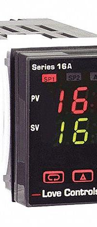 DWYER Temperature Controller: 16A, 1/16 DIN Size, Manual/On/Off Action/P/PI/PID, 100 to 240V AC (MPN 16A2133). Key specifications — Brand: DWYER; Alarms: Relay-3A; Control Mode: PI; Current: 20 mA; Display Type: Digital; Input Voltage: 100 to 240V AC; Output: Relay; Product Type: Temperature Controller.