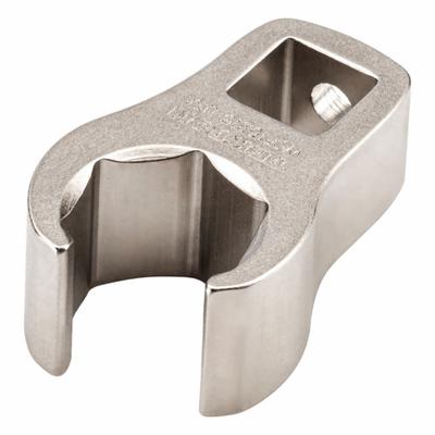 TEKTON Crowfoot Wrench: Steel, Satin Nickel, 3/8 in Drive Size, 15 mm Head Size - Metric Flare Nut Crowfoot Wrenches