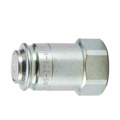 Parker Nose Piece Assembly Coupling: 3/8 in, 3/8"-18 Thread Size, Steel - NS Series Hydraulic Quick-Connect Coupling Plugs