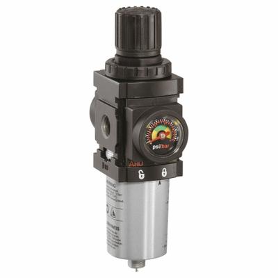 ARO Piggyback: Series 1000 Series, 1/4 in NPT, 47 scfm, 5 micron, 250 psi - ARO FRL Air Filter/Regulators