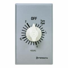 INTERMATIC Spring-Wound Timer: 2 hr Max, SPDT, 277V AC, Wall Plate Included, Silver (MPN FF32H). Key specifications — Brand: INTERMATIC; Includes Hold: No Hold Included.