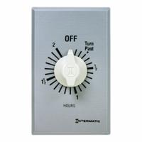 INTERMATIC Spring-Wound Timer: 2 hr Max, SPDT, 277V AC, Wall Plate Included, Silver (MPN FF32H). Key specifications — Brand: INTERMATIC; Includes Hold: No Hold Included.