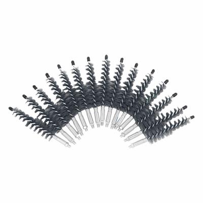 GOODWAY Tube Brush: Threaded Connection, Nylon, 1 in to 1 in, 1/4"-28 Male, 15 Brushes - Brushes for Heat Exchanger Cleaning Equipment