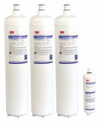 3M Quick-Connect Water Filter: 0.2 micron, 15 gpm, 24 1/4 in Overall Ht, 162,000 gal (MPN CARTPAK DP390). Key specifications — Brand: 3M; Reduces: Bacteria; Filter Media: Prefilter Wrap.