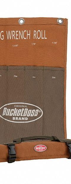 BUCKET BOSS Wrench Roll: Brown, 14 in Overall Lg, Canvas (MPN 70005). Key specifications — attr1125348: Canvas; attr1125326: Buckle; attr1125346: BUCKET BOSS; attr1125347: Brown.