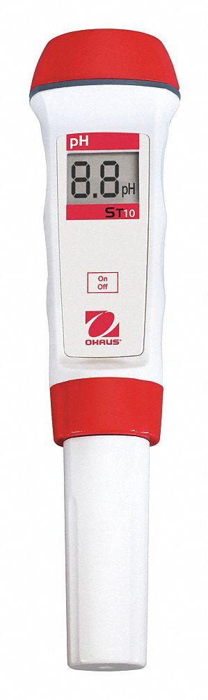 OHAUS pH Meter: pH, Meter, Carrying Case/Wrist Strap, Reagents Sold Separately - Pocket pH Testers