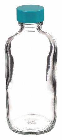 QORPAK Sampling Bottle: 120 mL, Colorless, 22-400, Urea, 24, Polyethylene/PTFE, Type III (MPN GLC-01123). Key specifications — Body Color: Colorless; Pre-Cleaned: None; Body Material: Soda Lime Glass; Brand: QORPAK; Screw Closure Size: 22-400; Graduated: No; USP Specification: Type III; Closure Attached: Attached.
