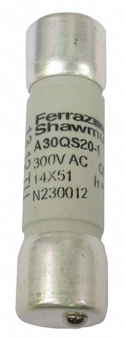 MERSEN Semiconductor Fuse: A30QS Series, Fast-Acting, 20 A, 300 V AC - Fast-Acting Bolt-On Fuses