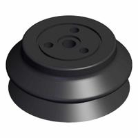 SMC Vacuum Pad: Bellows, w/o Adapter, 50 mm Pad Dia, Silicone, Black, 40, 24 mm Pad Ht, ZP (MPN ZP50HBS). Key specifications — attr1019101: ZP50HBS; attr1019103: SMC; attr1019107: 40.