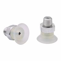 SCHMALZ Vacuum Pad Assembly: Flat, 1/8 in NPT Vacuum Port, 28.2 mm Pad Dia, Clear, 17.2 mm Pad Ht (MPN 10.01.01.15029). Key specifications — attr1019136: 10.01.01.15029; attr1019138: SCHMALZ; attr1019139: 55 A.