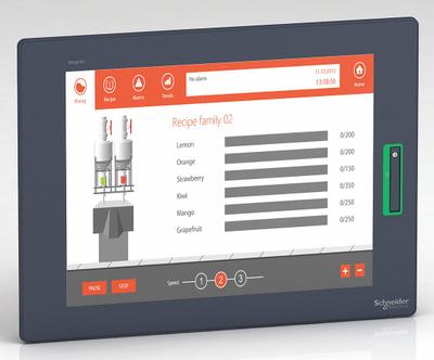 SCHNEIDER ELECTRIC Touch Panel: TFT Color LCD, 15 in Display Screen Size, 24V DC - Schneider Harmony GTU Series Modular HMIs