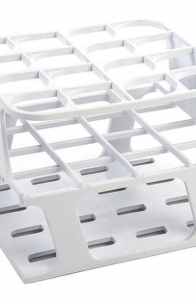 HEATHROW SCIENTIFIC Tube Rack: 3 5/8 in Overall Wd - Lab Storage Racks