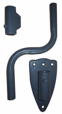 DAYTON Mounting Bracket: Mounting Bracket, Steel (MPN 22YK23). Key specifications — Includes: Secondary Safety Support Cable; Material: Steel; Manufacturer Part Number: 22YK23; Brand: DAYTON; Color: Gray.