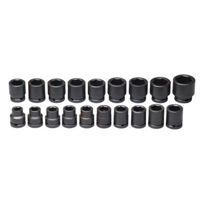 WRIGHT Impact Socket Set: 3/4 in Drive Size, Small Set (0-50 pieces) Set Size - Metric Impact Socket Sets