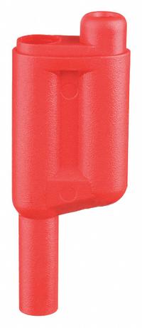Banana Plug: CAT III 1000V, 2 3/8 in Lg, Beryllium Copper, Lucel, 1,000 V Max Volt, 20 A Max Current (MPN 6721-2). Key specifications — Contact Material: Beryllium Copper; Body Material: Beryllium Copper; Brand: POMONA; Color: Red; Safety Rating: CAT III 1000V.
