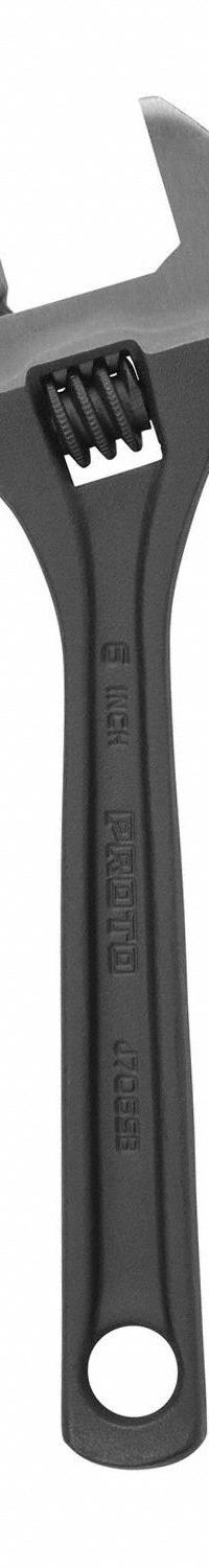 PROTO Adjustable Wrench: Alloy Steel, Black Oxide, 6 11/32 in Overall Lg, 1 1/32 in Jaw Capacity (MPN J706SB). Key specifications — attr309359: Black Oxide; attr324924: PROTO; attr309358: Alloy Steel.