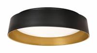 LED Flush Mount: 15 1/2 in Dia, Black/Gold, 4 in Ht, 2,500 lm, 2700K/3000K/3500K/4000K/5000K, 26 W (MPN DUNF15LAJUDBKGD). Key specifications — Voltage: 120 to 277V AC; Brand: AFX INC.; For Bulb Type: Integrated LED; Color Temperature: 3000K; Housing Finish/Color (Broad): Black/Gold.