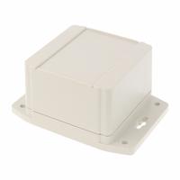 HAMMOND Enclosure: ABS, 3 in x 3 in x 2 in, NEMA 12/13/4/4X/6/6P, Screw On, Solid Cover (MPN 1555EF42GY). Key specifications — Brand: HAMMOND; Closure Method: Screws; Knockouts: Not Included.