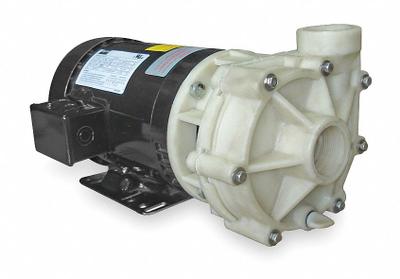 Dayton Centrifugal Pump: Polypropylene, 2 hp Horsepower (Max), Three Phase, 230/460V AC - Polypropylene Housing Chemical-Resistant Centrifugal Pumps