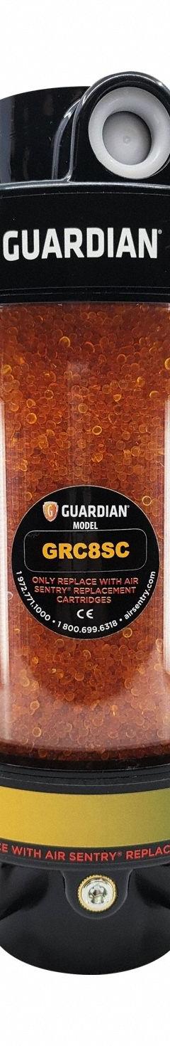 AIR SENTRY Hydraulic Tank Desiccant Breather: Guardian Series, Silica Gel, 2 Micron Rating (MPN 095G8S1NC). Key specifications — attr1257370: Cartridge Replaceable; attr1257368: No Indicating Gauge; attr1257371: Guardian Series; attr1257355: Check Valve Included; attr95771: 2; attr95774: Diesel Fuel Application; attr98902: AIR SENTRY; attr95776: 1" NPT.